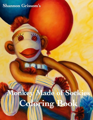 Monkeys Made of Sockies Coloring Book A Sock Monkey Coloring Book For The Fun At Heart