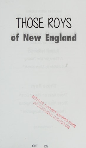 Those Roys of New England