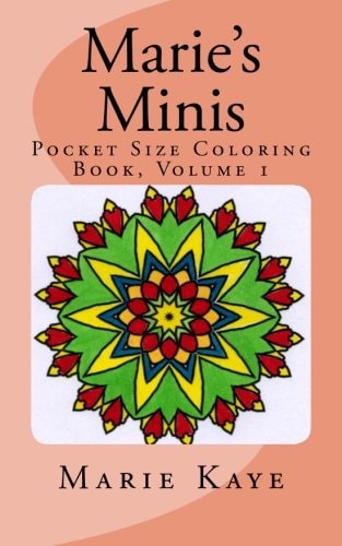 Marie's Minis Pocket Size Coloring Book, Volume 1