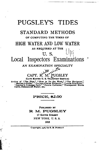 Pugsley's Tides, Standard Methods of Computing the Times of Highwater and Low Water