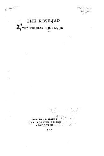 The Rose-Jar