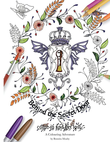 Behind The Secret Door A Colouring Adventure
