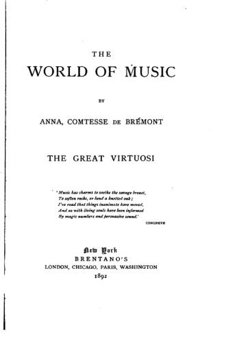 The World of Music, The Great Virtuosi