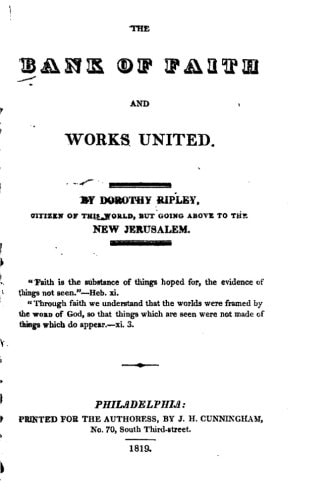 The Bank of Faith and Works United