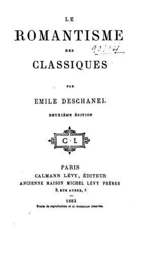Le Romantisme Des Classiques