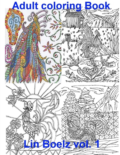 Adult Coloring Book Chicken