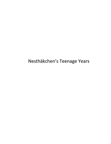 Nesthäkchen’s Teenage Years First English Edition of the German Children’s Classic Translated, introduced, and annotated by Steven Lehrer