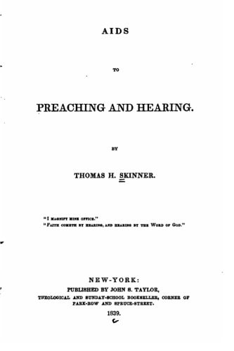 Aids to Preaching and Hearing
