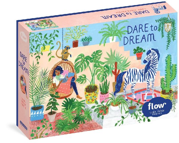 Dare to Dream 1,000-Piece Puzzle: (Flow) for Adults Families Picture Quote Mindfulness Game Gift Jigsaw 26 3/8 x 18 7/8