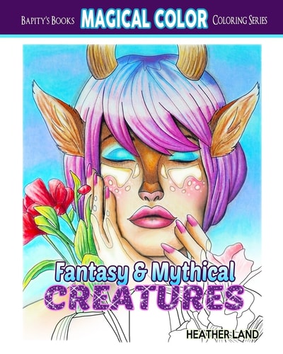 Fantasy and Mythical Creatures Adult Coloring Book