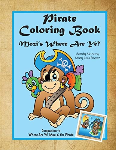 Pirate Coloring Book Mozi's Where Are Ye?