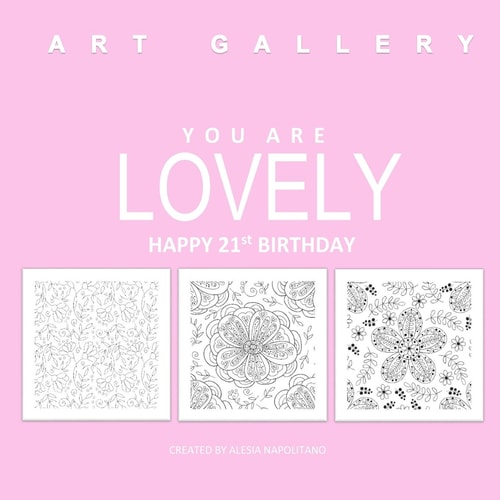 Lovely Happy 21st Birthday Adult Coloring Books Birthday in All D; 21st Birthday Gifts in All D; 21st Birthday Party Supplies in Al; 21st Biirthday Decorations in Al; 21st Birthday Gifts for Women in Al; 21st Birthday Gifts in Al; 21st Birthday Cards in O