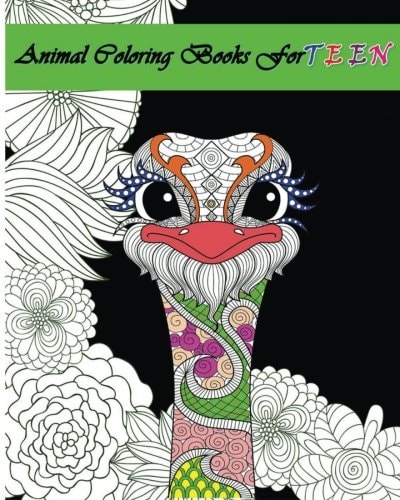 Animal Coloring Books for Teens Stress Relieving Animal Designs 2016