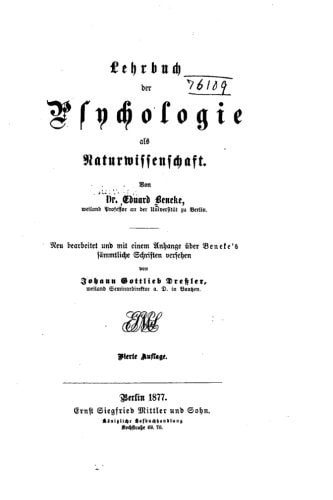 Lehrbuch Der Psychologie Als Naturwissenschaft