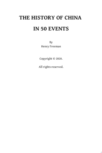 The History of China in 50 Events
