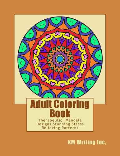 Adult Coloring Book Relaxing Mandala Designs Stress Relieving Patterns