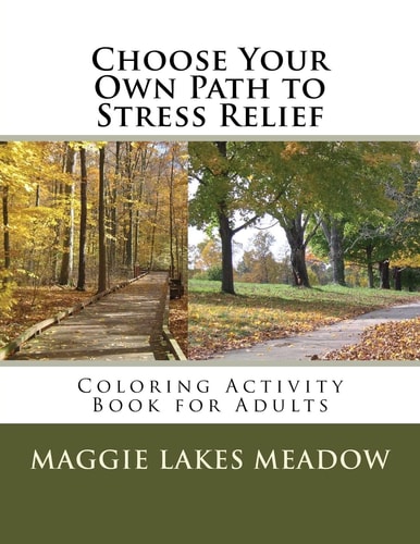 Choose Your Own Path to Stress Relief Coloring Activity Book for Adults