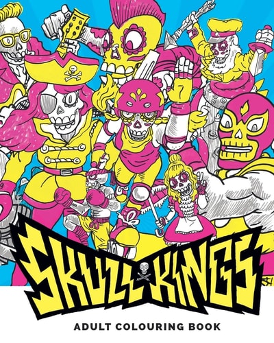 Skull Kings Adult Colouring Book