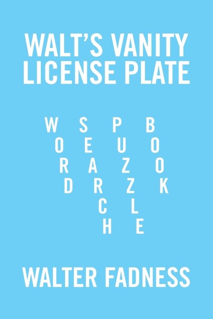 Walts Vanity License Plate: Word Search Puzzle Book