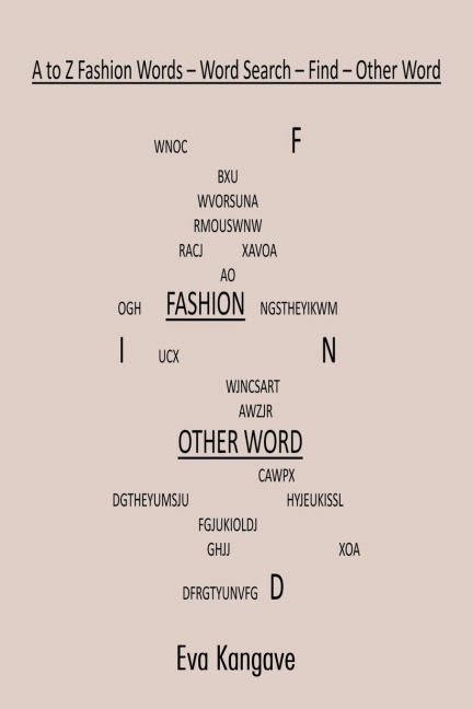 A to Z Fashion Words: Word Search - Find - Other word