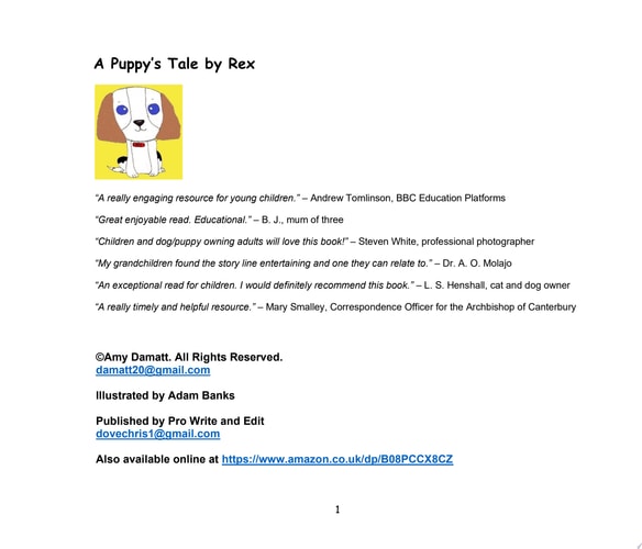 A Puppy’s Tale by Rex