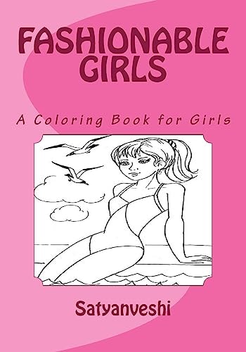 Coloring Book for Girls Fashionable Girls