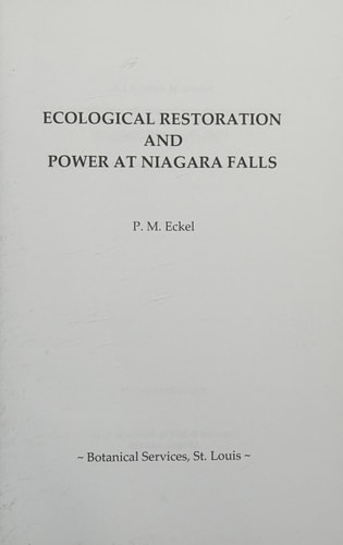 Ecological Restoration and Power at Niagara Falls