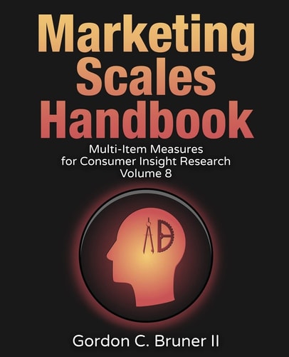 Marketing Scales Handbook Multi-item Measures for Consumer Insight Research