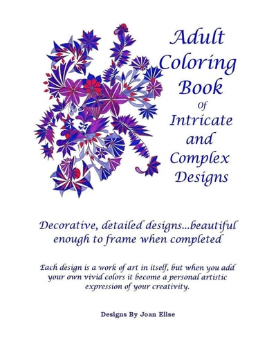 Adult Coloring Book Intricate and Complex Designs