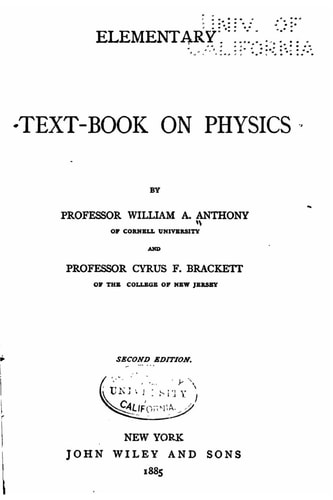 Elementary Text-Book of Physics