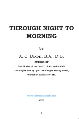 Through Night to Morning