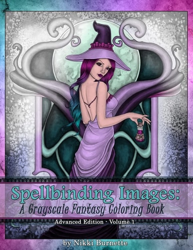 Spellbinding Images: a Grayscale Fantasy Coloring Book Advanced Edition