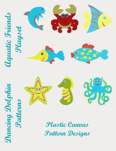 Aquatic Friends Playset Plastic Canvas Pattern Designs