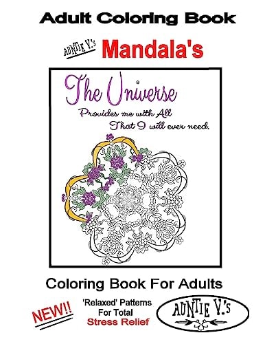 Adult Coloring Book - Auntie V. 's Mandalas
