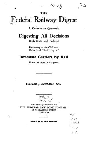 The Federal Railway Digest