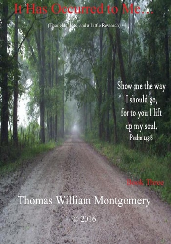 It Has Occurred to Me... (Thoughts, Jots and a Little Research): Book Three
