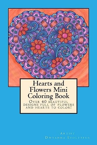 Hearts and Flowers Mini Coloring Book