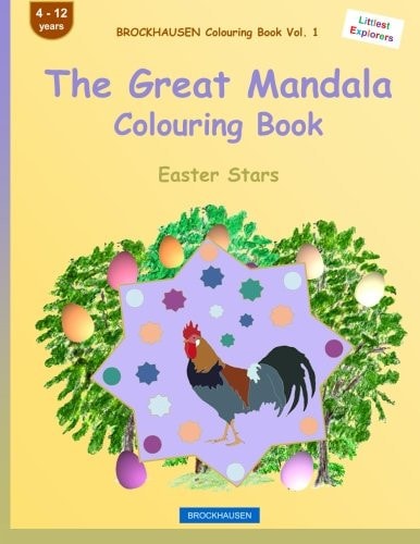 BROCKHAUSEN Colouring Book Vol. 1 - The Great Mandala Colouring Book Easter Stars