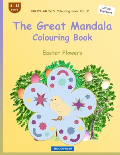 BROCKHAUSEN Colouring Book Vol. 2 - The Great Mandala Colouring Book Easter Flowers