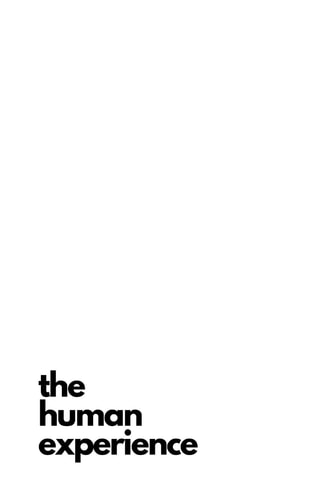 The Human Experience A Guide to Personal Fulfillment, Meaningful Worth and Ultimate Awareness