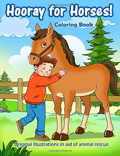 Hooray for Horses! Original Coloring Book in Aid of Animal Rescue