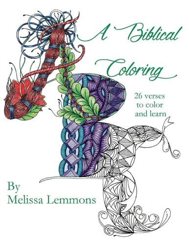 A Biblical Coloring 26 Verses to Color and Learn