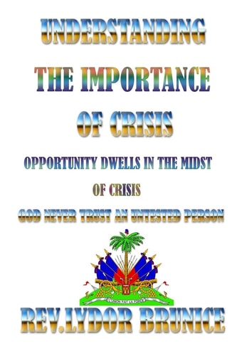 Understanding The Importance of Crisis Opportunity Dwells in Midst of Crisis
