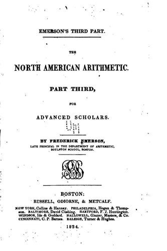 The North American Arithmetic