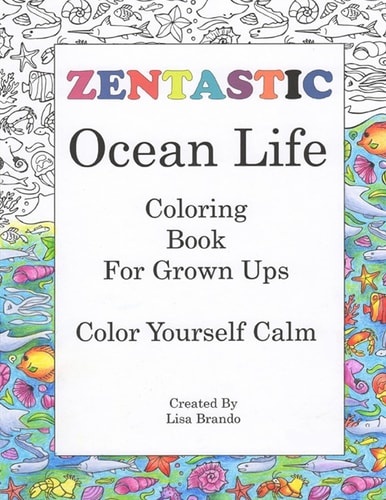 ZENTASTIC - Ocean Life Coloring Book For Grown Ups