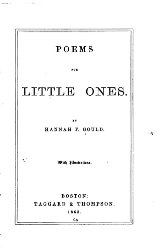 Poems for Little Ones