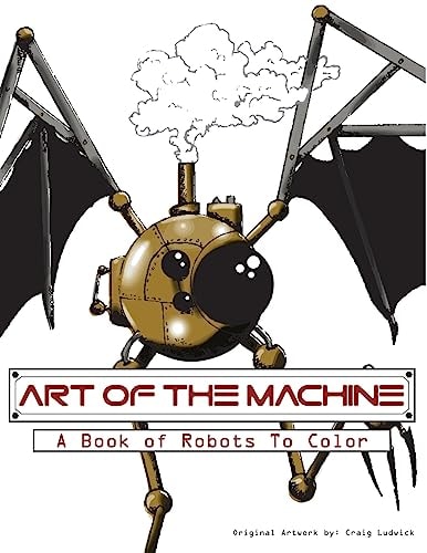 Art of The Machine A Book of Robots To Color