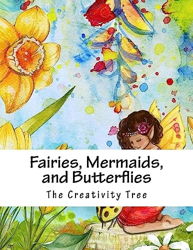 Fairies, Mermaids, and Butterflies Advanced Coloring Book