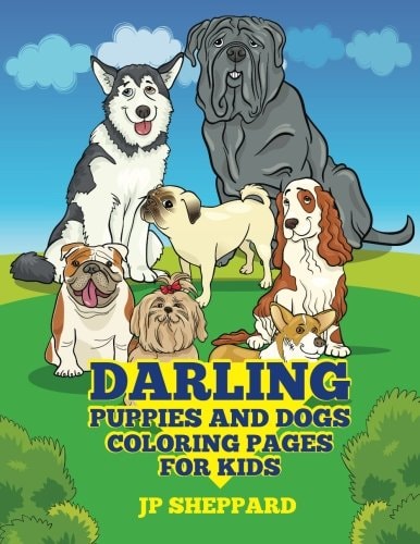 Darling Puppies and Dogs Coloring Pages for Kids