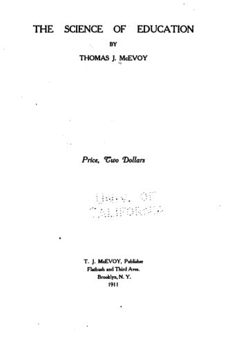 The Science of Education